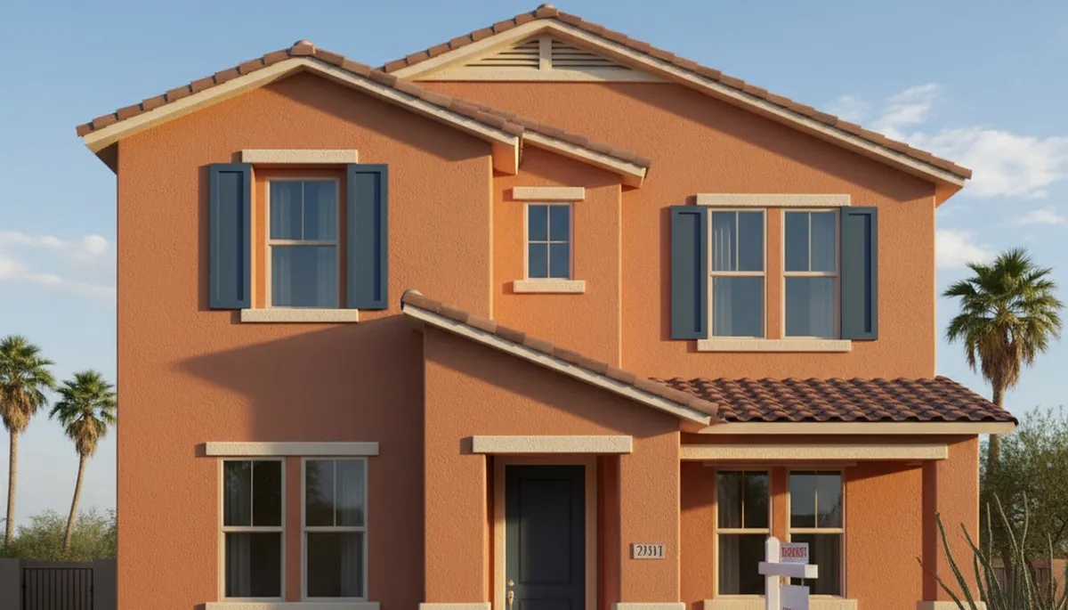 Freshly painted Peoria IL home exterior with smooth, durable finish by professional house painters