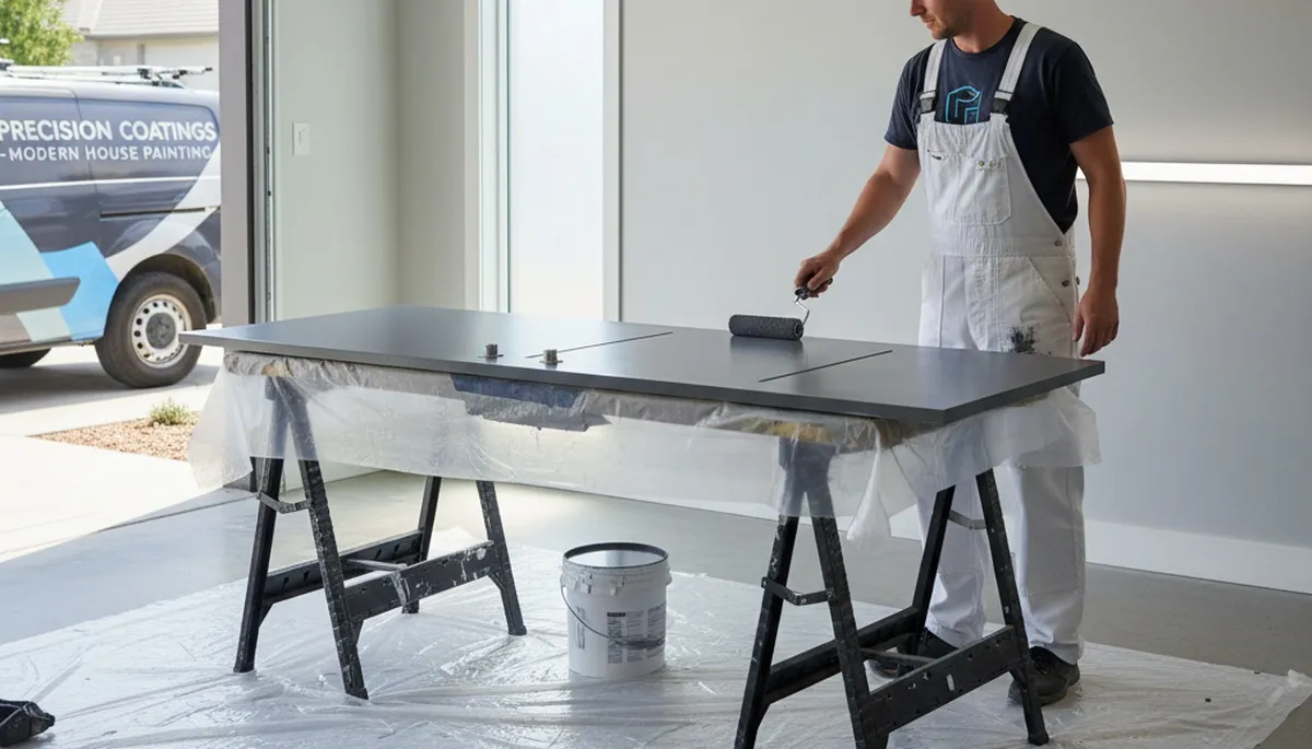 Professional door painting service by expert house painters in Peoria, IL