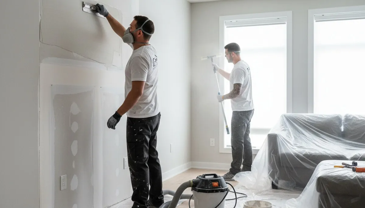 Professional drywall repair and wall restoration in Peoria, IL homes by local painting experts