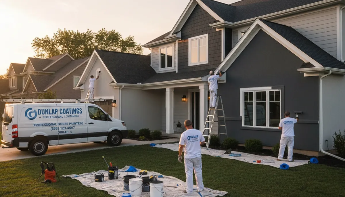 Professional house painting services in Peoria, IL for residential exteriors and interiors