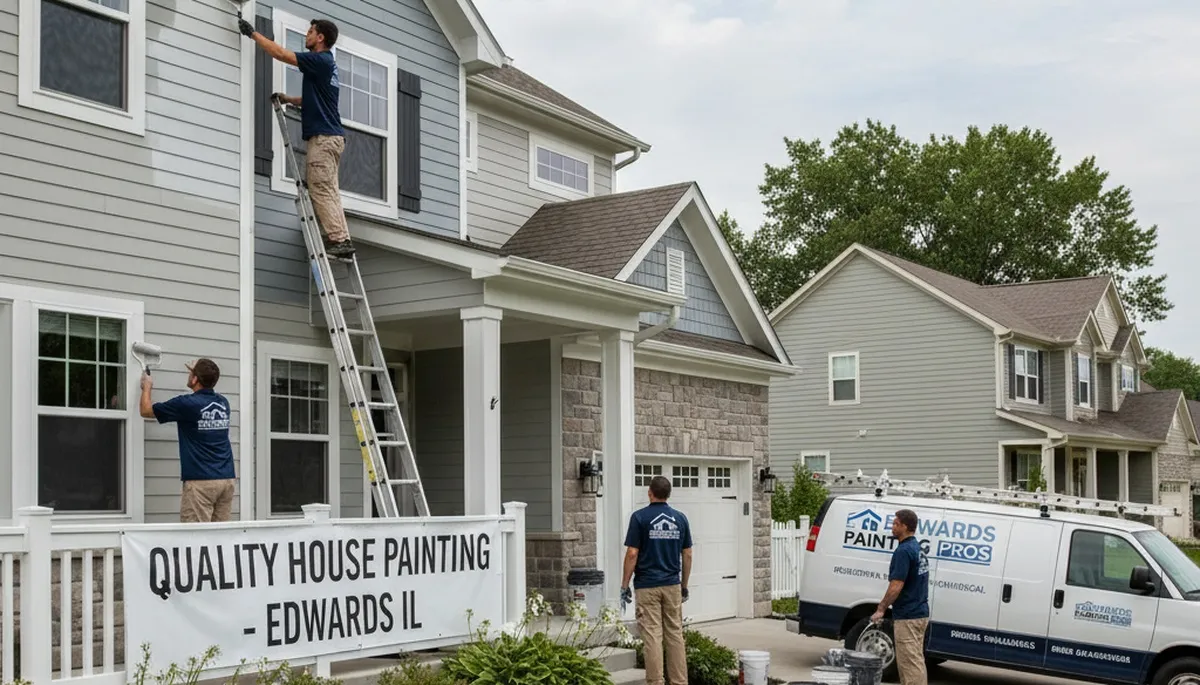 House painters serving Peoria, IL with professional interior and exterior painting services
