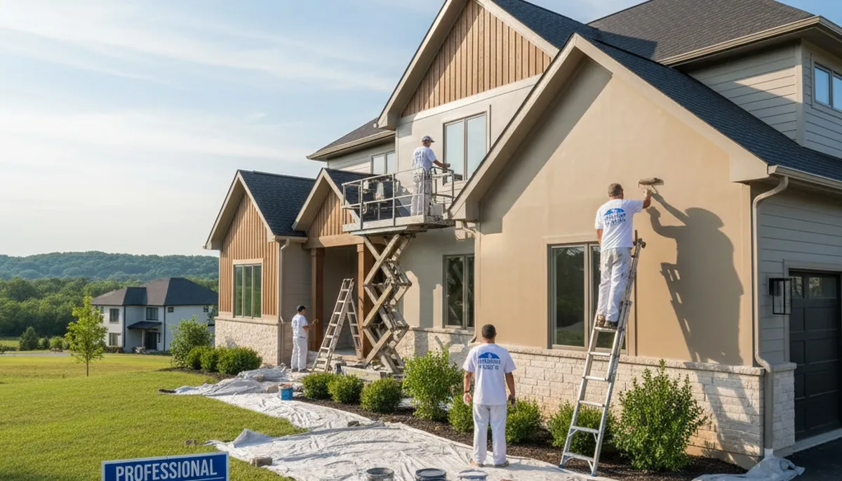 Professional house painting service in Peoria, IL for residential exterior and interior homes