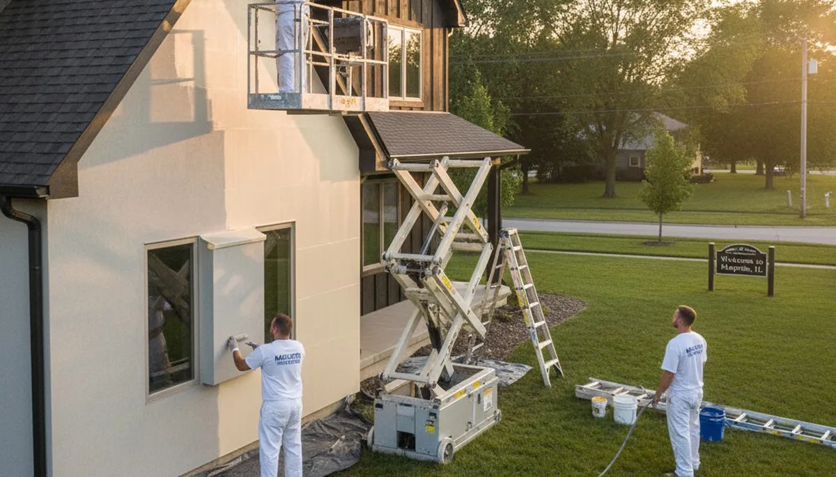 House painting services in Peoria, IL by PaintingPeoriaIL.com for residential interior and exterior homes