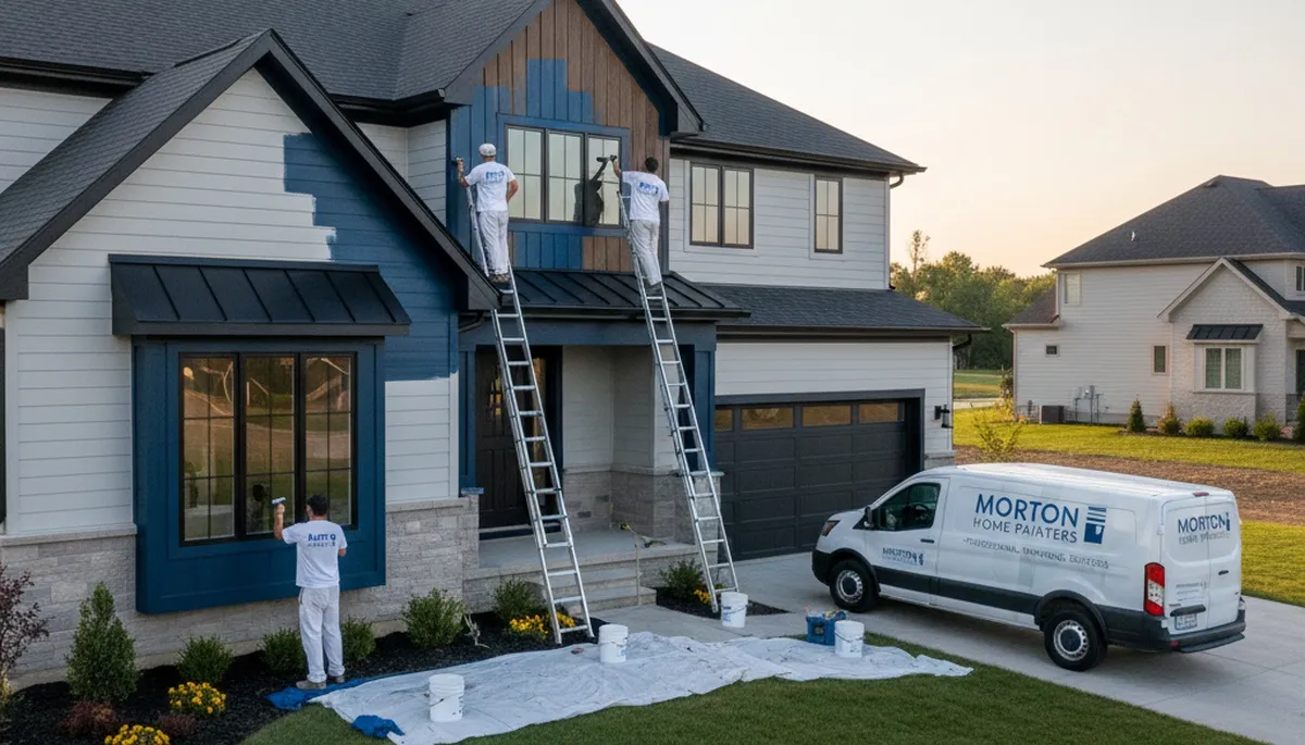 House painters in Peoria, IL providing professional interior and exterior painting services