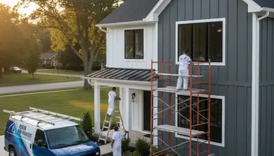 Professional house painting services in Peoria, IL for residential interiors and exteriors