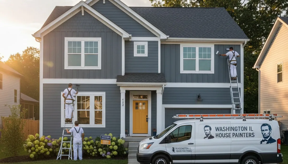 Professional house painting service in Peoria, IL for residential interior and exterior painting