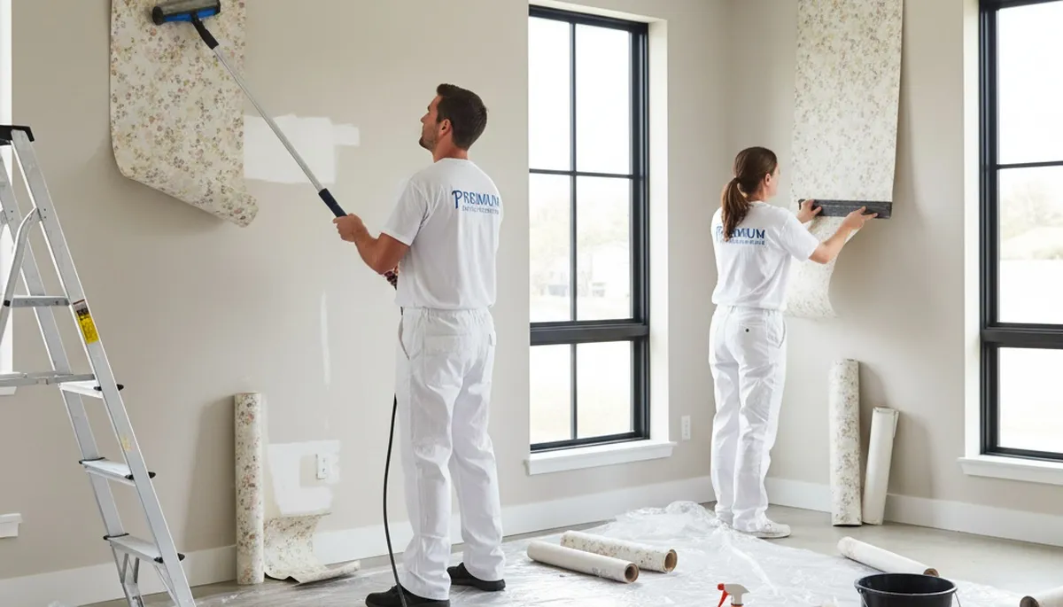Professional wallpaper removal and wall prep by expert painters in Peoria, IL homes